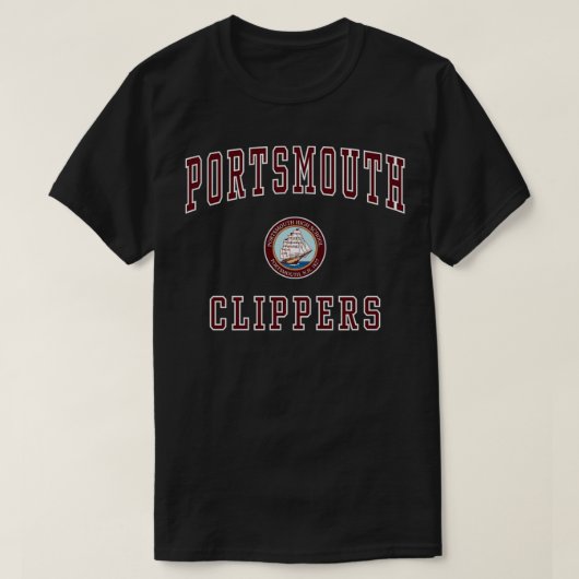 T-shirt Clippers du lycée de Portsmouth (Design devant)