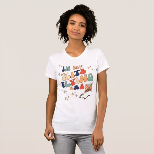 T-shirt Cliquer sur le texte personnalisé de Kite Flying s (Devant entier)