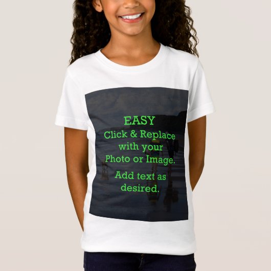 T-Shirt Cliquez et remplacez facilement l'image pour créer (Devant)