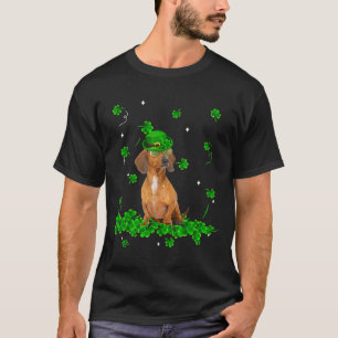 T-shirt Clocher de la journée St Patrick de Dachshund Vint