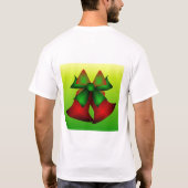 T-shirt Cloches de Noël en noir (Dos)