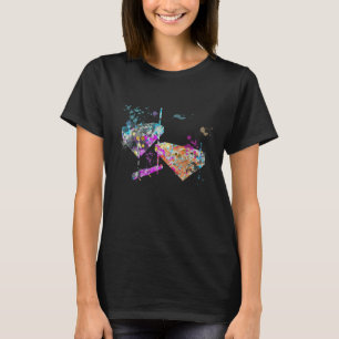 T-shirt Cloches Silhouette de l'instrument Cowbell