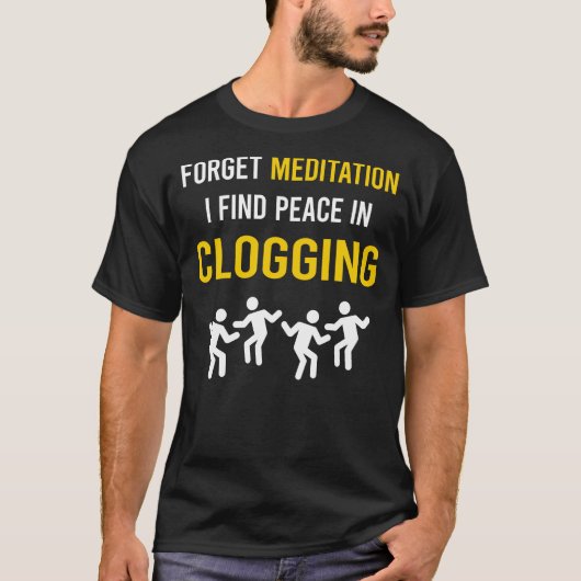 T-shirt Clog Clog de méditation (Devant)