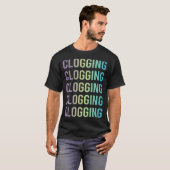 T-shirt Clogger en bleu violet (Devant entier)