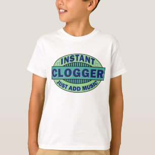 T-shirt Clogger instantané ajoutent juste la musique