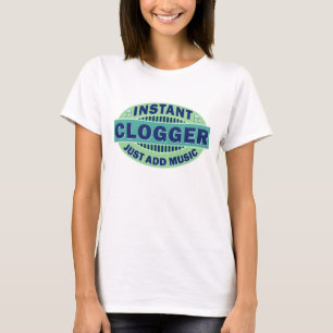 T-shirt Clogger instantané ajoutent juste la musique