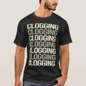 T-shirt Clogger un blog en texte blanc (Devant)