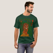 T-shirt Cloisonne Art Tiger on the Jungle Path (Devant entier)