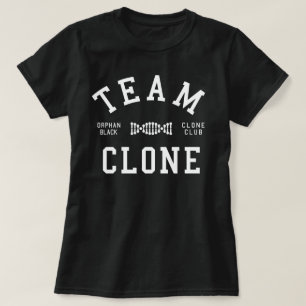 T-shirt Clone noir orphelin d'équipe