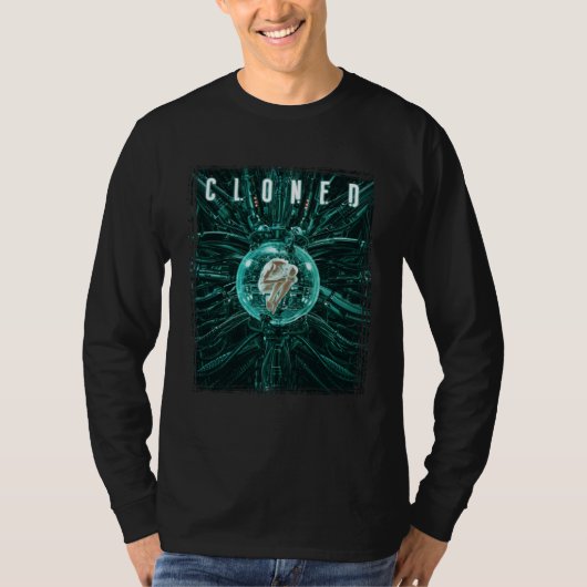 T-shirt Cloned Cyberpunk Science Fiction Sci fi Gamer (Devant)