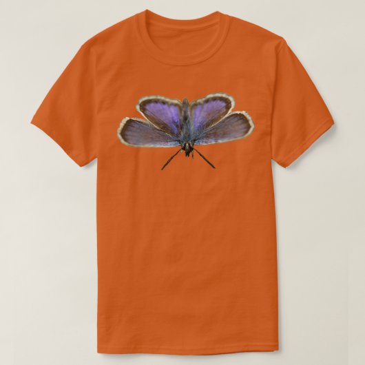 T-shirt Closeup de papillon noir et bleu (Design devant)