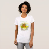 T-shirt closeuse orchidée jaune/blanc (Devant entier)