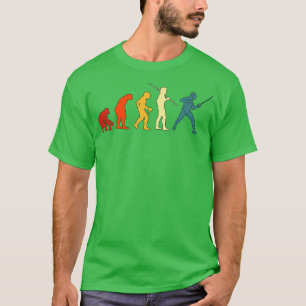 T-shirt Clôture de clôture Évolution rétrograde Épée Sport