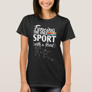 T-shirt Clôture Du Seul Sport Avec Un Point