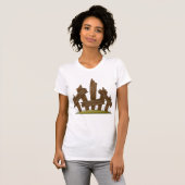 T-shirt Clôture en bois cassée Ferme rustique (Devant entier)