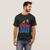 T-shirt Clôture père épée Fencer 2 (Devant entier)
