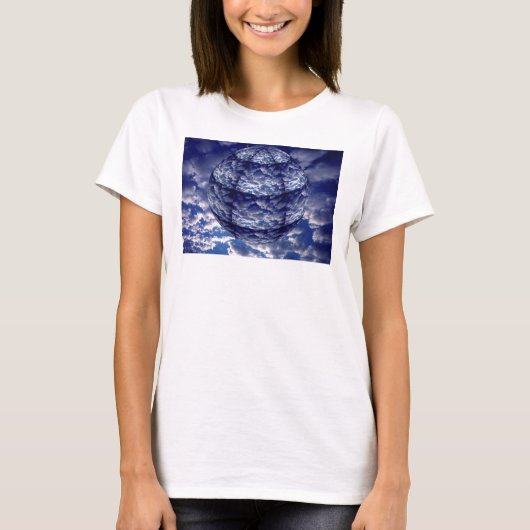 T-shirt Cloud 3D Abstrait (Devant)