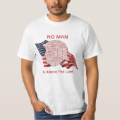 T-shirt Cloud anti-Trump au mot politique (Devant)