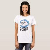 T-shirt Cloud Burny Funny Cloud Fart Pun (Devant entier)