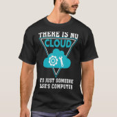 T-shirt Cloud Computing File Storage Sauvegardes de donnée (Devant)