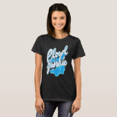 T-shirt Cloud Junkie Geek météo (Devant entier)