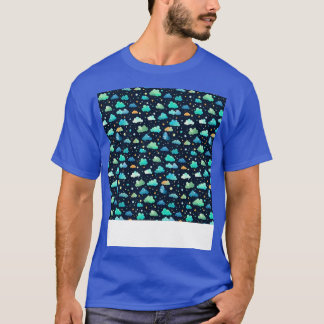 T-shirt Cloud Motif sans couture Sky Cloudscape Jour flott