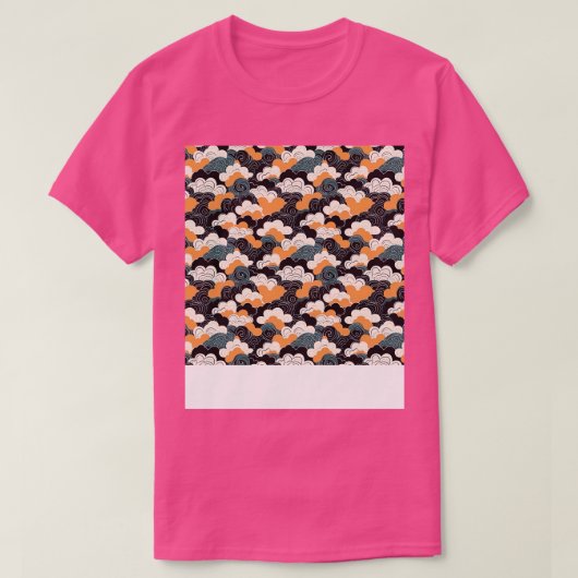 T-shirt Cloud Motif sans couture Sky Cloudscape Jour flott (Design devant)