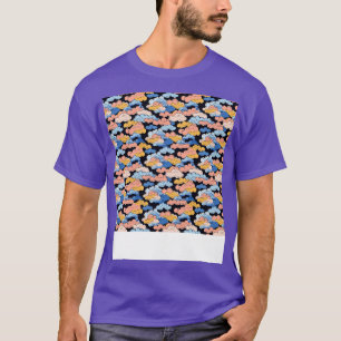 T-shirt Cloud Motif sans couture Sky Cloudscape Jour flott