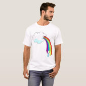 T-shirt Cloud Puking Rainbow (Devant entier)