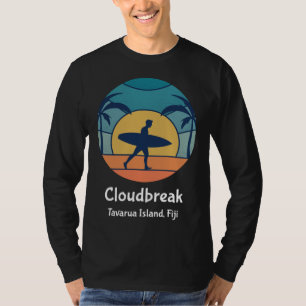 T-shirt Cloudbreak Tavarua Island Fidji Surf Soleil Vintag