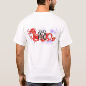 T-shirt clouez l'édition de dragon de la Chine d'amour de (Dos)