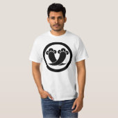T-shirt Clous intersectés en cercle (Devant entier)