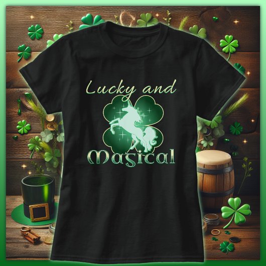 T-shirt Clover chanceux et magique