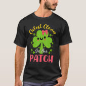 T-shirt Clover Le Plus Drôle Dans Le Patch Irlandais Saint (Devant)