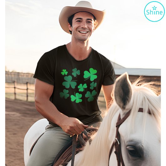 T-shirt Clover Shamrock Irlande Irish Pride St Patrick's