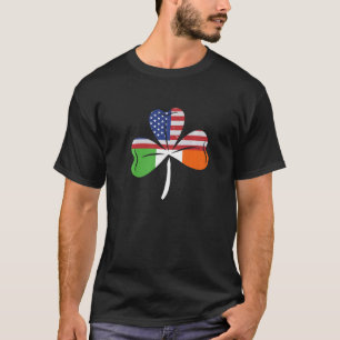 T-shirt Clover US Irlande Drapeau Shamrock American Irish