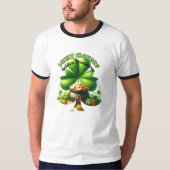 T-shirt Clovers chanceux et trésors d'or (Devant)