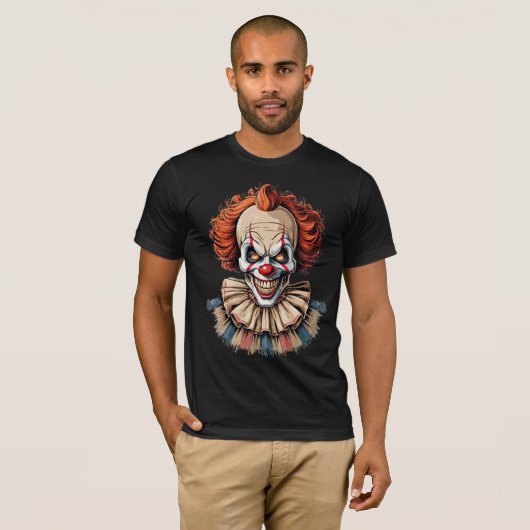 T-shirt clown à lunette rétro Cool et style modern (Devant entier)