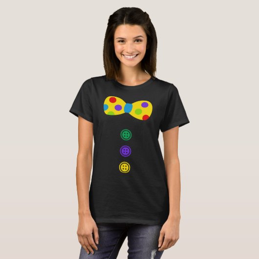 T-shirt Clown Big Bow Cravate Tacky Clown Outfit Clown Bow (Devant entier)