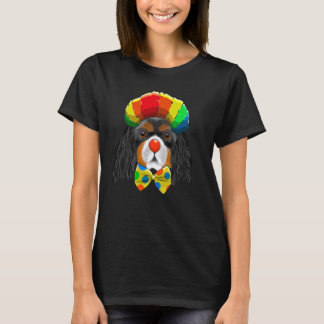 T-shirt Clown Cavalier King Charles Spaniel Circus Chien