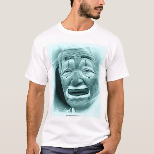 T-shirt Clown cyan (Devant)