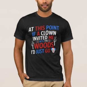T-shirt Clown dans les bois