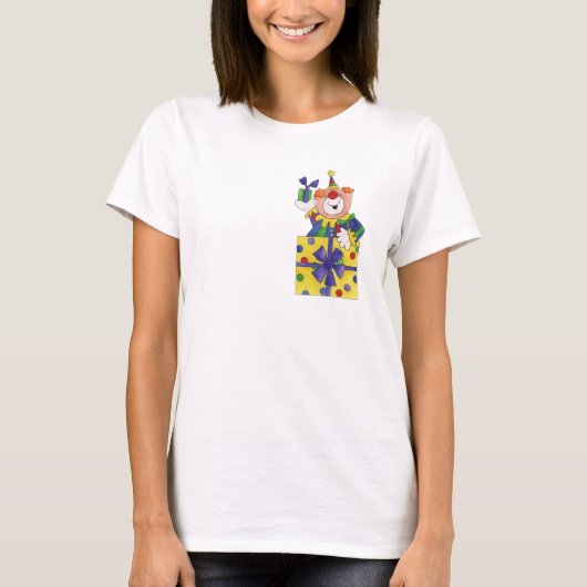 T-shirt Clown dans un présent (Devant)