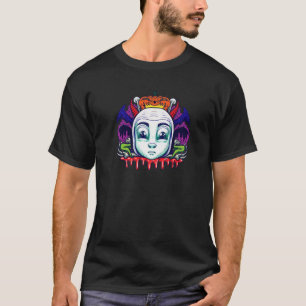 T-shirt Clown de garçon effrayé Halloween Costume chauve-s