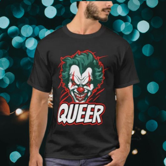 T-shirt Clown de la fierté queer