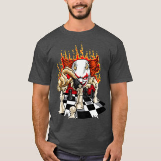 T-shirt Clown flamboyant avec échecs