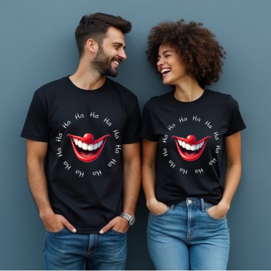 T-shirt Clown Funny Ha Ha