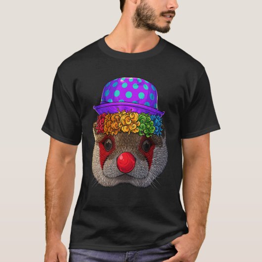 T-shirt Clown Otter Cirque Costume de Carnaval Theme Party (Devant)