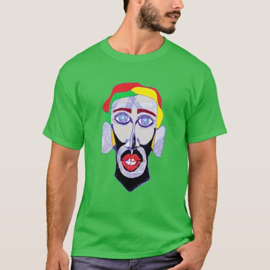 T-shirt clown robot (Devant)