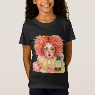 T-Shirt Clown rouge avec une lanterne